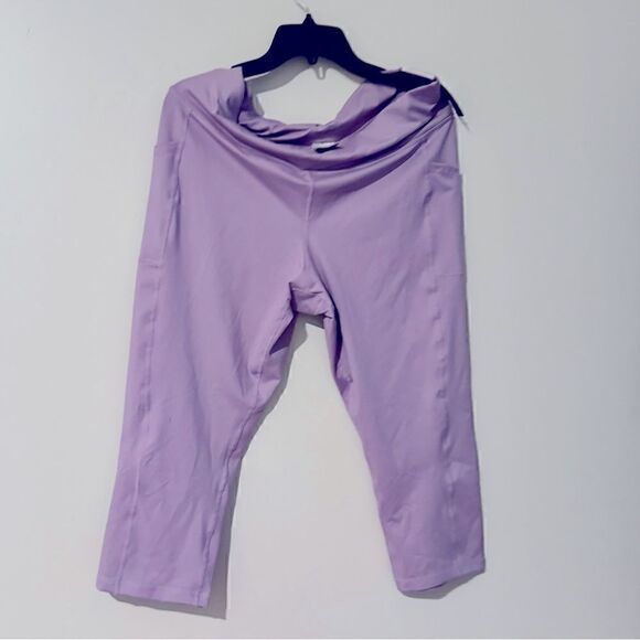 Id Ideology Women's Compression High-Rise Side-Pocket Leggings Purple thights - Picture 8 of 12